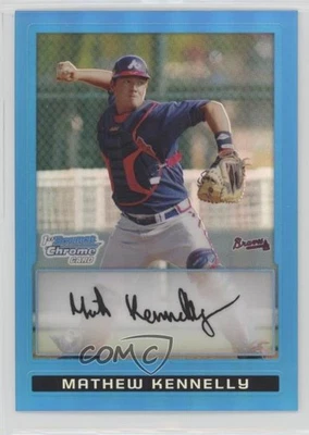 2009 Bowman Chrome Prospects Blue Refractor /150 Matt Kennelly Mathew #BCP148 - Image 1 of 2