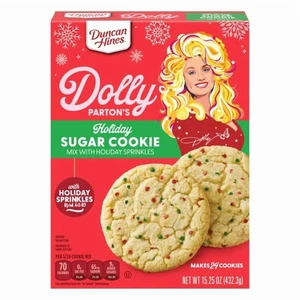 Duncan Hines Dolly Parton's Holiday Sugar Cookie Mix & Holiday Sprinkles 15,25 oz - Imagen 1 de 1