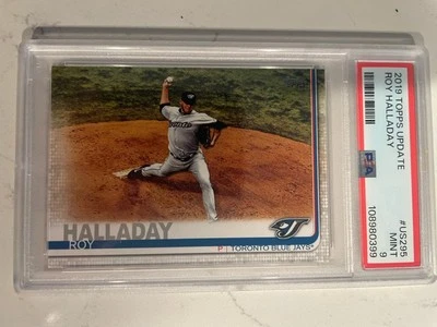 2019 Topps Update #295b ROY HALLADAY Toronto Blue Jays PSA 9 Image Variation SP - Image 1 of 2