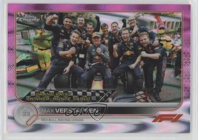 2022 Topps Chrome Formula 1 Pink RayWave Refractor /75 Max Verstappen #155 - Image 1 of 2