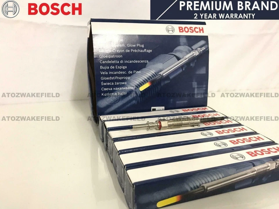 FOR BMW 1 3 5 7 SERIES X3 X5 X6 GENUINE BOSCH DIESEL ROD GLOW PLUGS SET OF 6 NEW - Image 1 of 1