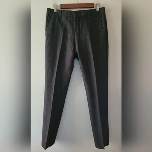 Dries Van Noten Wool Geometric Print Quiet Luxury Straight Leg Dress Pants 46 - Picture 1 of 10