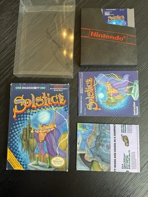 Solstice: The Quest for the Staff of Demons NES CIB manual and poster - Image 1 of 4