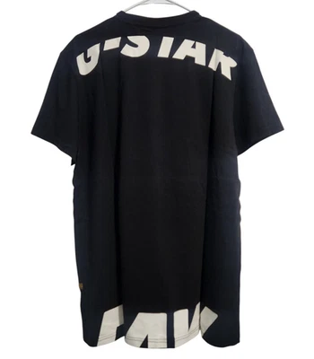 Camiseta G-Star Raw Para Hombres XL Panel Trasero Gráfico Camiseta Manga Corta Negro Algodón Foto 1 de 4