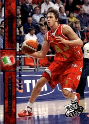 Press Pass Danilo Gallinari #9 2008 reflectores azul Olimpia Milano 20I Foto 1 de 2