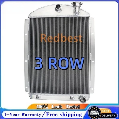 3Row Alu Radiator For 41-46 Chevrolet Pickup Truck l6 Small Block BM 3.5L CC4146 - Изображение 1 из 4