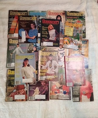 Vintage Lot of 17 The Workbasket and Home Arts Magazine 1979 1980 1981 1982 - Image 1 of 4