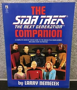 THE STAR TREK THE NEXT GENERATION COMPANION BOOK 1992 - Foto 1 di 3
