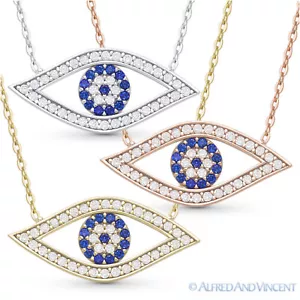 Collar de Plata Esterlina Griego Nazar Griego Nazar Dije Turco - Imagen 1 de 4