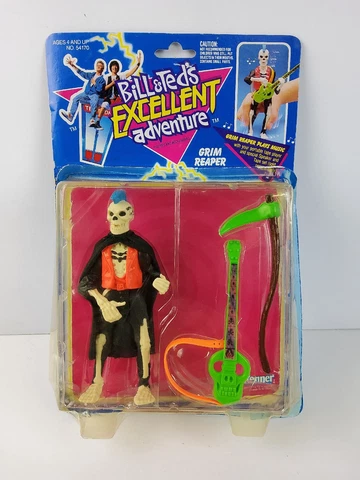Vintage Bill and Ted's Excellent Adventure Grim Reaper Figure 1991 Kenner NEW Cover