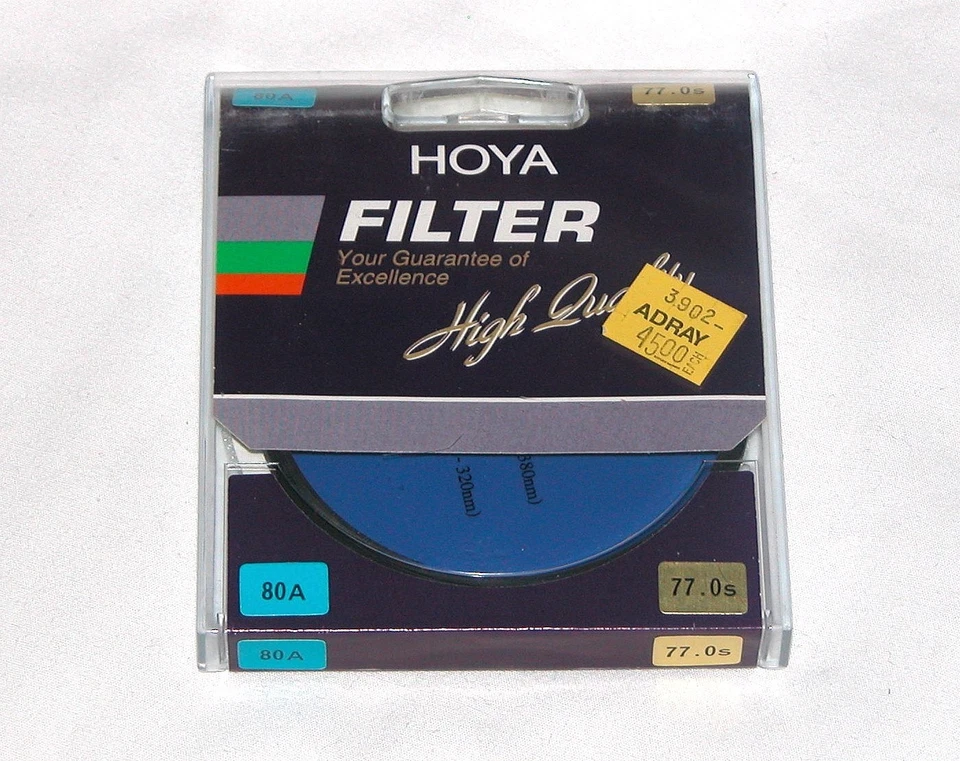 62mm Hoya 80A Blue Glass Lens filter 80 A Japan Coated 62 mm Circular Camera - Image 1 of 1