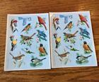 Vintage 1987 Hallmark Stickers Birds Cardinal Robin Blue Jay Hummingbird