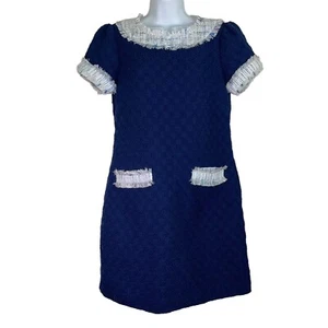 Abito da donna blu navy STS Sail to Sable taglia 2 XSMALL NUOVO CON ETICHETTE $268 - Foto 1 di 13