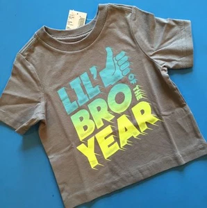 NEW "LIL BRO of YEAR" Boys Little Brother Shirts 6-9 12 18 24 Months 2T 3T 4T 5T - Picture 1 of 10