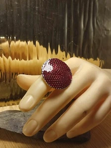 Damen Cocktail Ring Handarbeit Designer sehr groß Größe ist einstellbar - Picture 1 of 6
