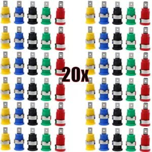 20 PIEZAS 5 Colores 4Mm Banana Jack Hembra Montaje en Panel Banana Enchufe Adaptador Encuadernación - Imagen 1 de 24