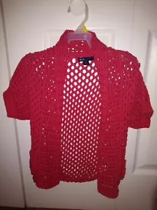 🌹Gap Kids Girls Cardigan Sweater Loose Knit w/Front Pockets Size S (6/7)🌹 - Picture 1 of 2