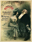 La Lune Rousse Cabaret Artistique Pigalle Jugendstil Plakat Plakate A3 355
