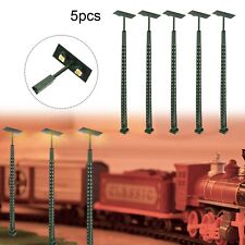 Model Railway Lights Collection H0 Gauge Lattice Mast Lighting 5Pc Pack