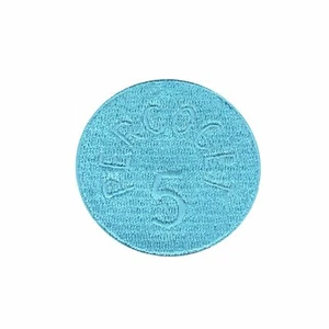 Percocet Pill Emoji Motif Iron On Embroidered Applique Patch - Picture 1 of 1