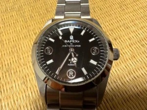 Reloj analógico A BATHING APE AT SS BLK SLV - Imagen 1 de 13