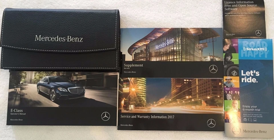 Mercedes Benz Clase E 2017 sedán E300 E400 E550 conjunto manual del propietario Foto 1 de 1