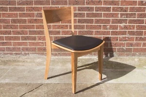 Hervey Bay Dining Chair - Solid American Oak Frame - Seat Upholstery Options - Picture 1 of 12