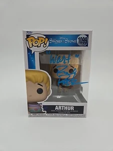 Signed Richard Reitherman Sword In The Stone Arthur #1099 Disney Funko Pop COA - Picture 1 of 8