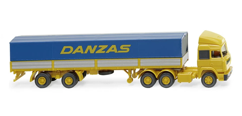 WIKING 051703 - Autocarro con Pianale ( Iveco) Danzas Merce Nuova - Immagine 1 di 1