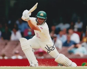 Foto firmada a mano de Marcus Harris 10x8 autógrafo de cricket de Australia Las cenizas 6 - Imagen 1 de 1