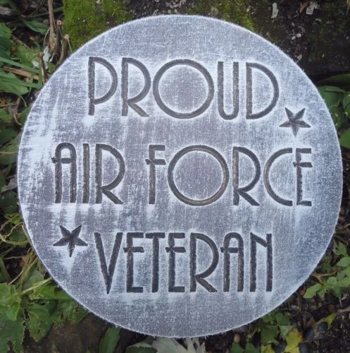 Veteran Air Force Mold Plastic Military Plaque Concrete Plaster Mould