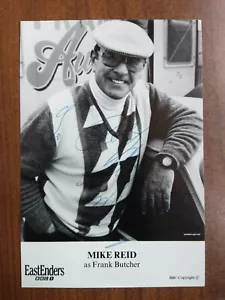MIKE REID *Frank Butcher* EASTENDERS HAND SIGNED AUTOGRAPH FAN CAST PHOTO CARD - Picture 1 of 1