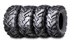 Set of 4 New WANDA ATV Tires 24x8-12 Front and 24x11-10 Rear 6PR Deep Tread Mud