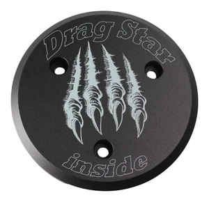 Motordeckel Alu schwarz - Claws / Klauen - Yamaha XVS 650 Drag Star → 4VR - Bild 1 von 3