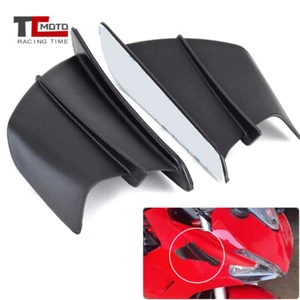 Front Fairing Aerodynamic Winglets Side Dynamic Wing Kit Sticker For Sport Bike - Foto 1 di 11