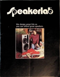 Folleto Speakerlab 1977 folleto catálogo factura Tacoma WA - Imagen 1 de 5