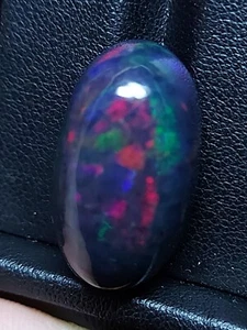 Big black opal gemstone - loose natural welo Opal cabochon 20.85 CTS - Picture 1 of 12