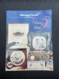 Stoney Creek Cross Stitch Patterns Book Love & Lace Welcome Friends House Cat - Picture 1 of 3