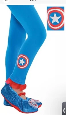 Medias sin pies Marvel Sueño Americano niño talla S a 55 libras Halloween superhéroe Foto 1 de 3