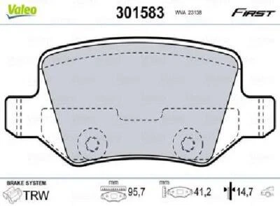 Original VALEO Bremsbelagsatz Scheibenbremse 301583 für Mercedes-Benz - Bild 1 von 2