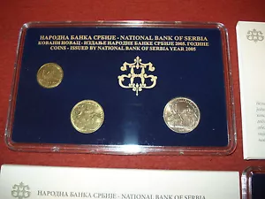 SERBIA SRBIJA ORIGINAL BANK SET COIN 2005 .G. UNC - Picture 1 of 2