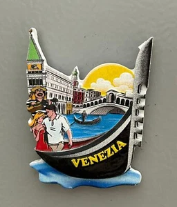 Italia Venecia Venecia Venecia Góndola Recuerdo Regalo 3D Resina Refrigerador Nevera Imán - Imagen 1 de 10