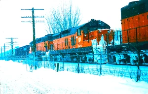DUPLICATE SLIDE BESSEMER & LAKE ERIE SD-9 #845 ERIE, PA DECEMBER 21, 1985 - Picture 1 of 1