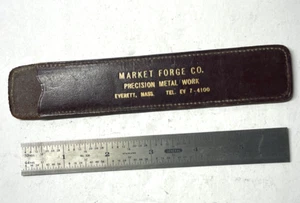 Righello 6" vintage/antico MARKET FORGE CO. EVERETT, LAVORAZIONE METALLO PRECISIONE DI MASSA - Foto 1 di 2