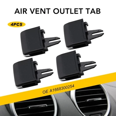 Kit de clip de lengüeta de salida de aire de ventilación de aire acondicionado para Mercedes-Benz W166 ML350 GL350 GL450 4 piezas Foto 1 de 4