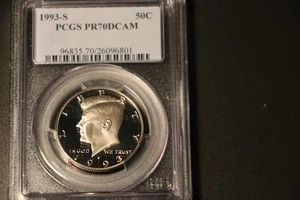 1993-S  Kennedy Clad Half Dollar PCGS PR 70 DCAM - Picture 1 of 2