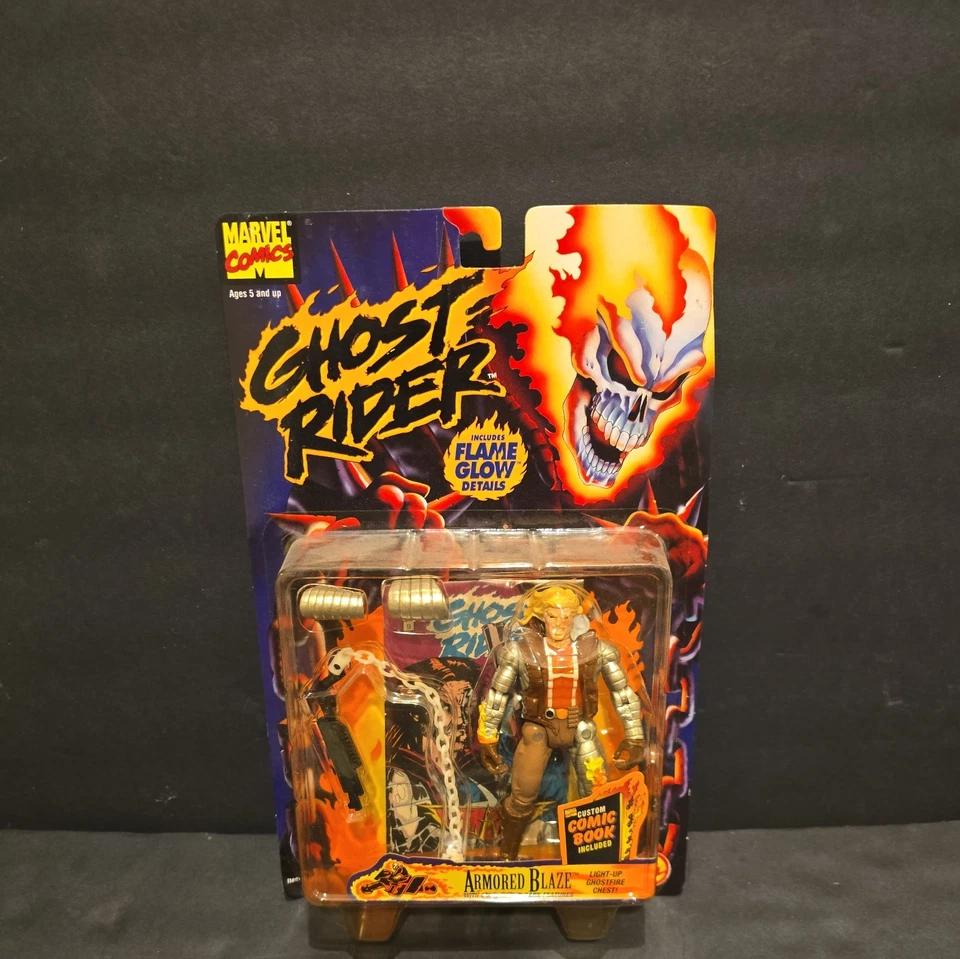 Toy Biz Rider de colección años 90 1996 - Armored Blaze con cofre Ghostfire ver fotos (2) Foto 1 de 4