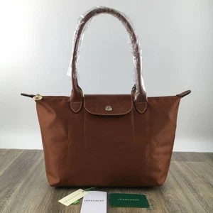 LONGCHAMP Le Pliage Original M siz Tote bag cognac - Recycled canvas New Japan - Picture 1 of 12