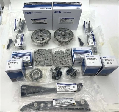 NEW OEM TIMING CHAIN KITS 13 PIECES FOR FORD F-250-550 5.4L V8 24V 2000-2010 US Foto 1 de 4