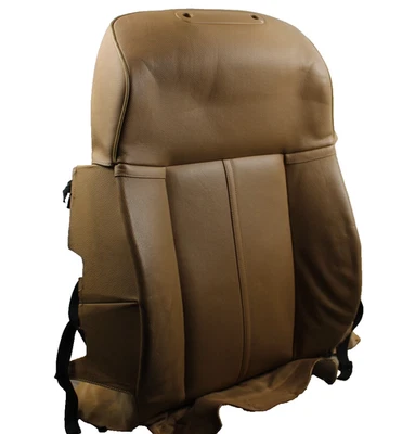 02-08 BMW E65 E66 745I 750LI FRONT SPORT SEAT UPPER BACKREST CUSHION TAN - Image 1 of 4